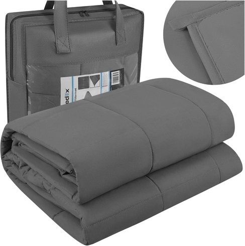 Isomedix súlyozott takaró 7 kg 200 × 150 cm szürke