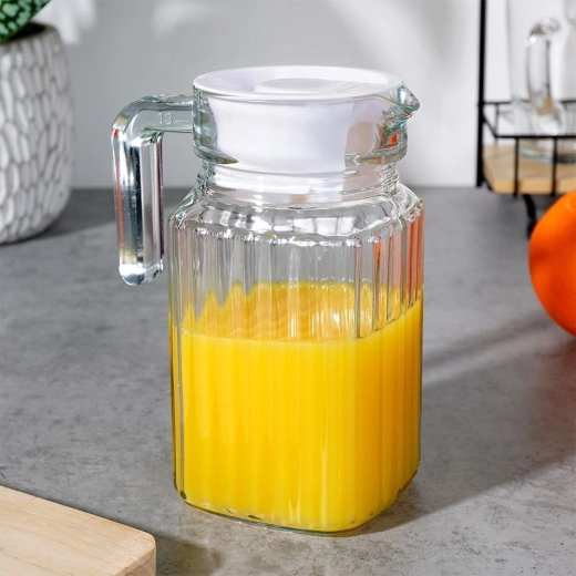 Tartós, tiszta üveg bordázással