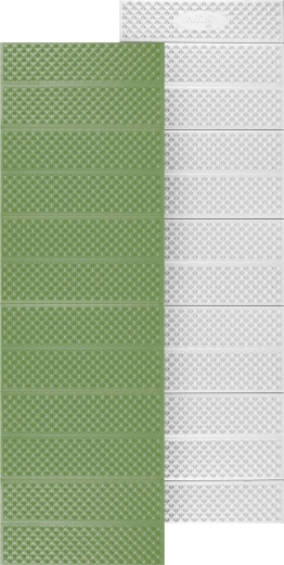 Összecsukható hab derékalj reflexiós réteggel, zöld