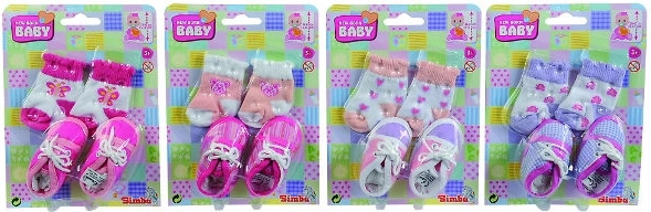 Simba cipő és zokni New Born Baby babához, 38–43 cm – 1 darab