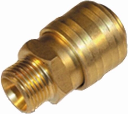 Gyorscsatlakozó 1/2" külső menettel, sárgarézből
