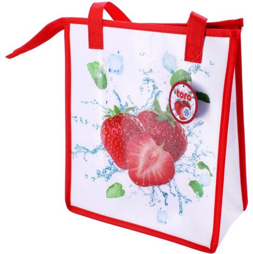Toro cipzáras hőtáska eper mintával 32 × 27 × 13 cm