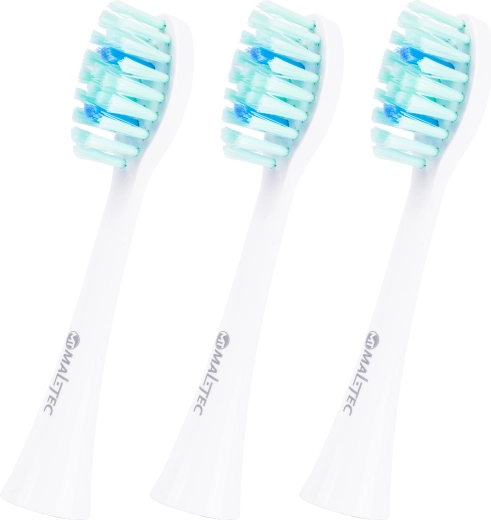 MalTec Toothie X1 fehér cserefejek szónikus fogkeféhez, 3 db