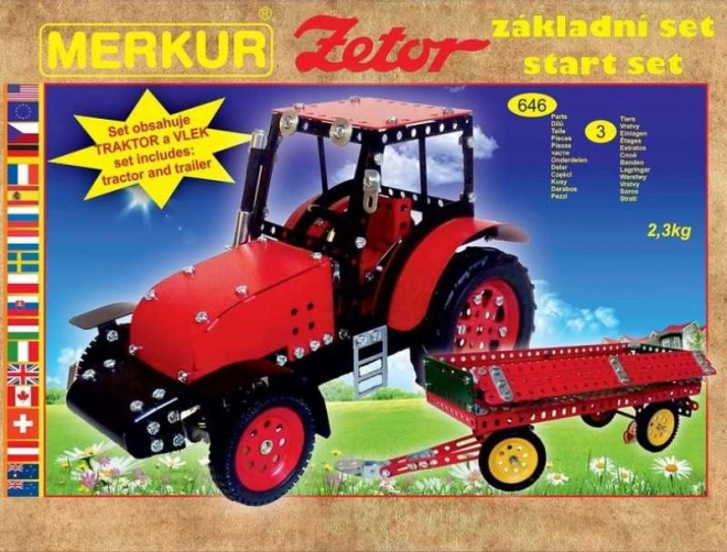 MERKUR építőkészlet ZETOR traktor – alap szett