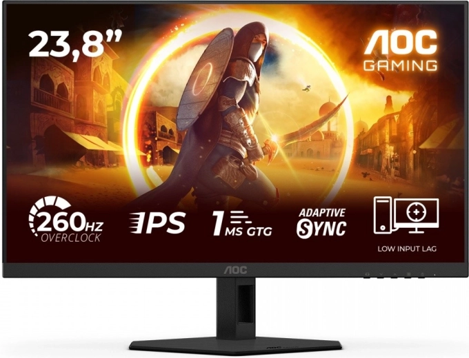 23,8" AOC 24G4ZRE gamer monitor, Fast IPS, 240 Hz