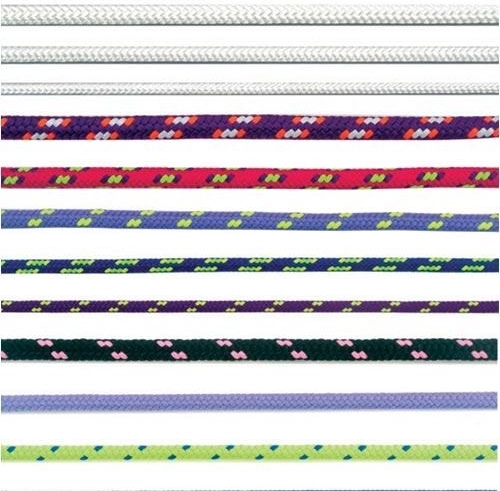 Fonott poliészter zsinór maggal, 4 mm, színes, 200 m