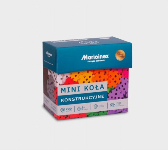 Mini szerkezetes kerekek – építőkészlet, 200 darab