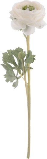 Művirág boglárka (ranunculus) fehér 37 cm