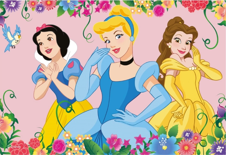 Kivirágzott Disney hercegnők Puzzle
