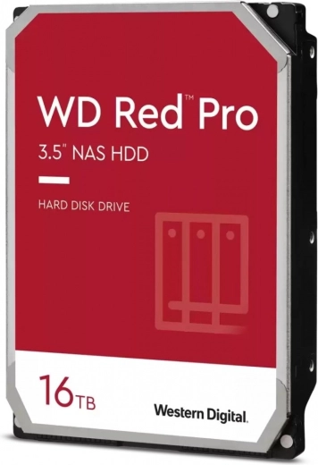 WD Red Pro 16 TB 3,5" SATA III merevlemez, 7200 f/perc, 512 MB gyorsítótár