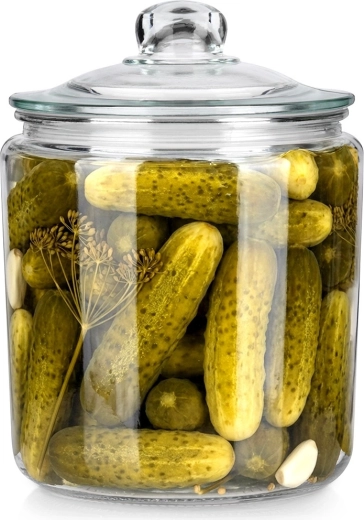 Üvegedény fedéllel és tömítéssel, 4 l