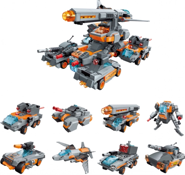 Qman Thunderbolt Chariot építőkészlet 8 az 1-ben