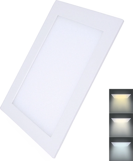Solight LED mini panel CCT álmennyezetbe, négyzet alakú 24 W