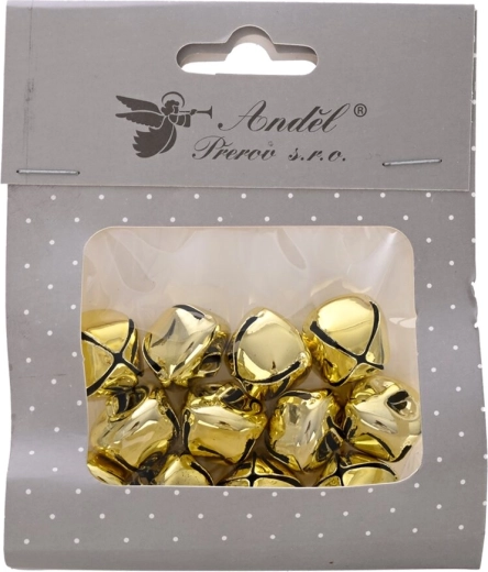 Arany színű fém csengők 2 cm (12 db)