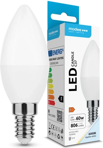 Modee LED gyertyaizzó C37 8,5 W E14 806 lm hideg fehér