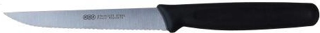 Steakkés fekete nyéllel, 115 mm