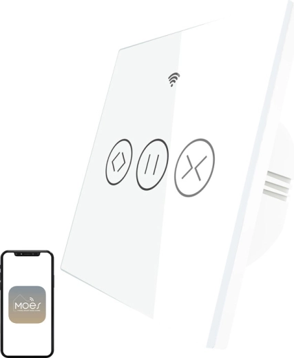 Intelligens Wi‑Fi érintős redőnykapcsoló Moes – 1 db