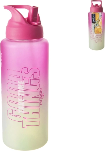 Moly Light Tritan palack 1 l, rózsaszín-zöld