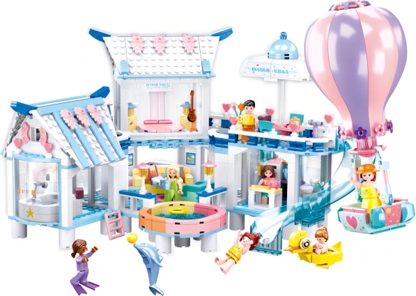 Úszó villa medencével