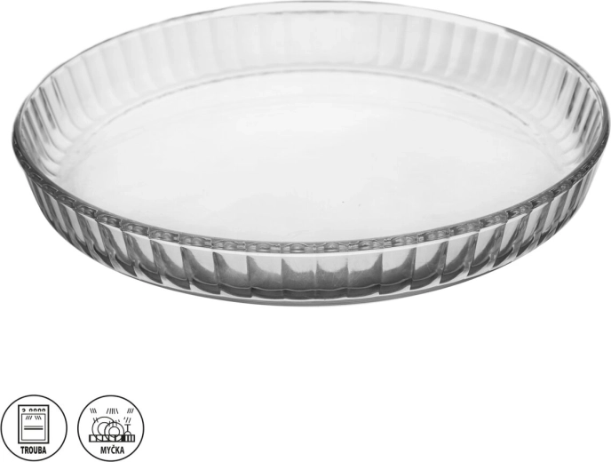 Boroszilikát üveg torta-/piteforma 27,5 cm
