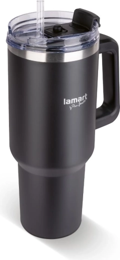 Lamart Huge fekete termoszbögre 1,2 l