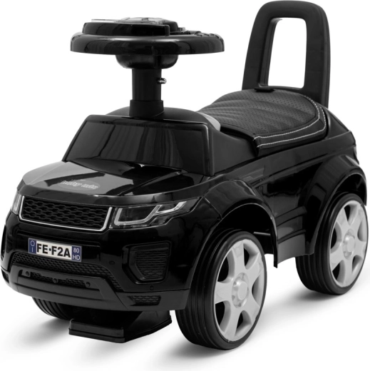Baby Mix Prime SUV gyermek lábbal hajtós kisautó fekete ökobőr üléssel