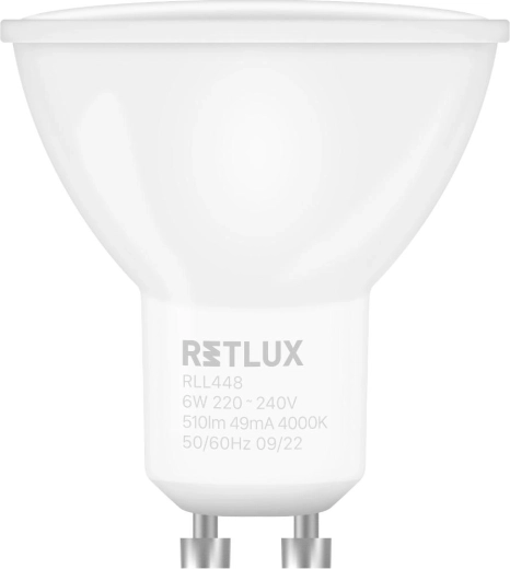 Retlux szabályozható LED-izzó GU10 6 W 4000 K