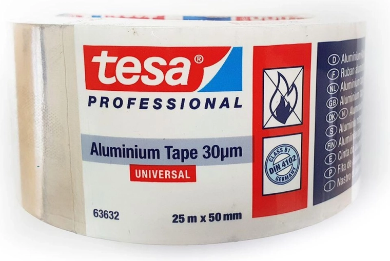 TESA alumínium ragasztószalag 50 mm × 25 m, ezüst