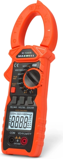 MAXWELL True RMS AC/DC 1000 A-es lakatfogós multiméter munkalámpával