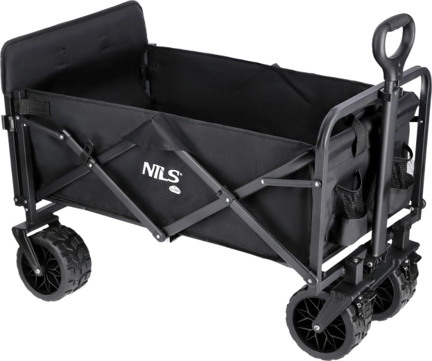 Összecsukható kempingkocsi NILS Camp fekete 160 l