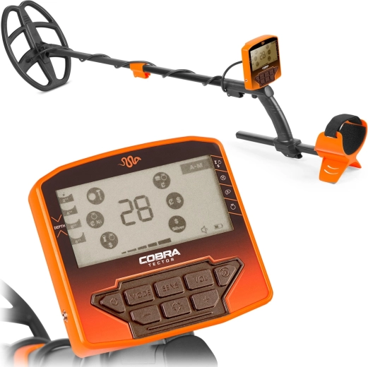 COBRA TECTOR Rush fémdetektor vízálló 28 cm-es DD-tekercscsel
