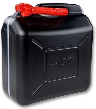 Műanyag kannás tartály illékony anyagokhoz, 20 l, fekete