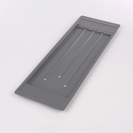 Metpol ezüst csepegtetőtálca 59,5 × 20 cm, 60 cm-es kétszintes edényszárítóhoz