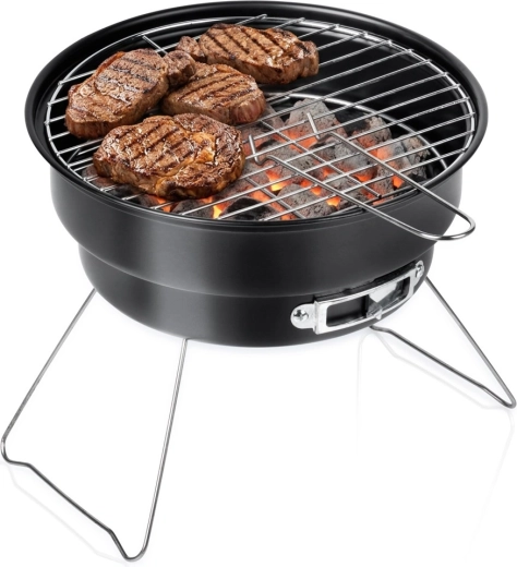 Vilde összecsukható, hordozható faszenes grill 28 × 26 × 22 cm