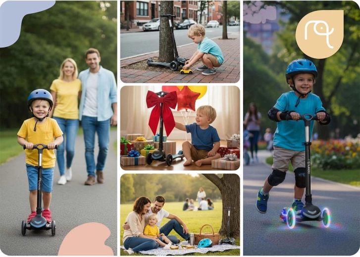 LED kerekek elemek nélkül