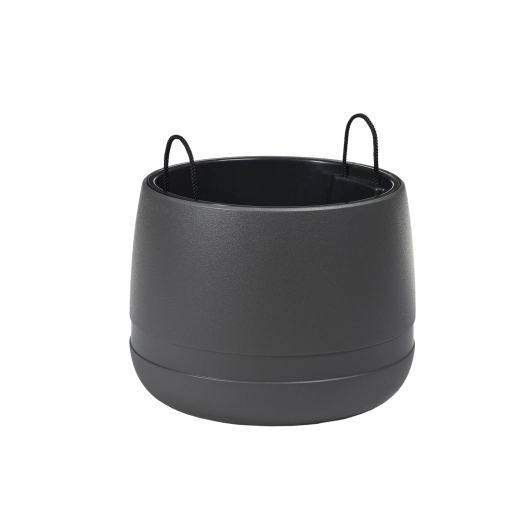 Koma virágtál 48 cm antracit