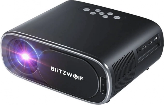 BlitzWolf Full HD LED projektor Wi‑Fi‑val és Bluetooth‑szal (fekete)