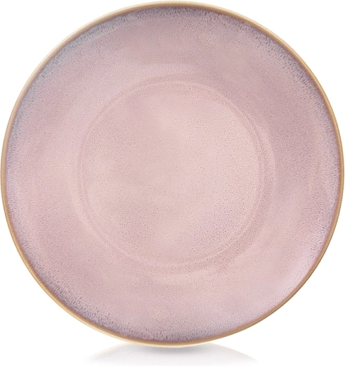 Rózsaszín kerámia lapostányér Glaze 27 cm