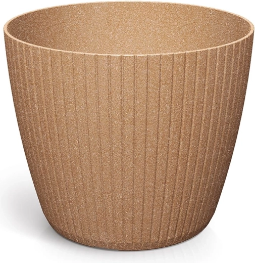 Lamia Eco Wood virágtartó, 29,5 cm, naturo eco
