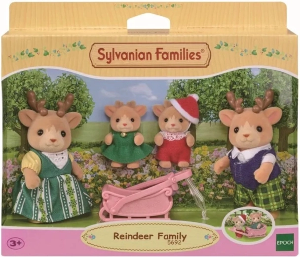 Sylvanian Families rénszarvas család szánkóval