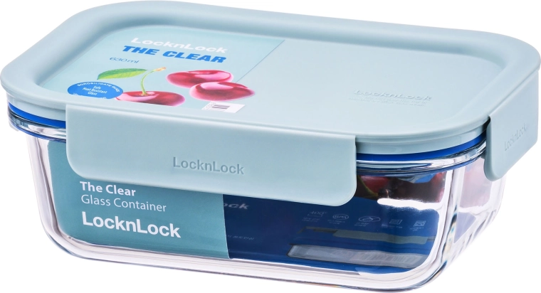 LOCKnLOCK Clear Glass 630 ml üveg sütőtál fedővel, bórszilikát üvegből