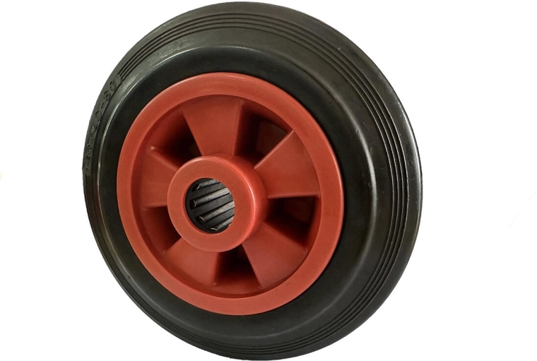 Pótkerék műanyag abronccsal 160 mm, 15 mm agy