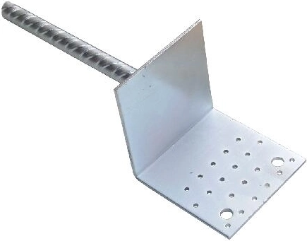 Talajba rögzíthető talplemez 120 × 120 mm, horganyzott