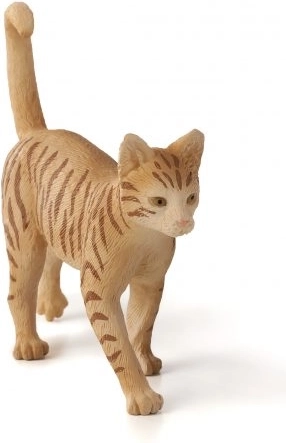 Vörös Csíkos Macska Figura
