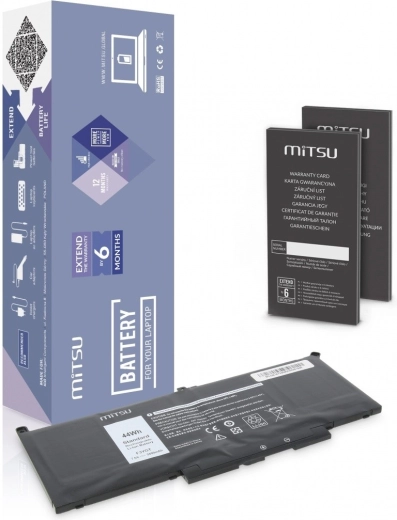 Akkumulátor Dell Latitude E7390, 7490, 5800 mAh (44Wh), 7.6V