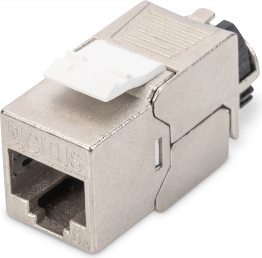 Árnyékolt, szerszám nélküli DIGITUS RJ45 Cat 6A keystone modul