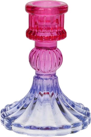 Lior gyertyatartó rózsaszín‑lila 4,8 × 15 cm