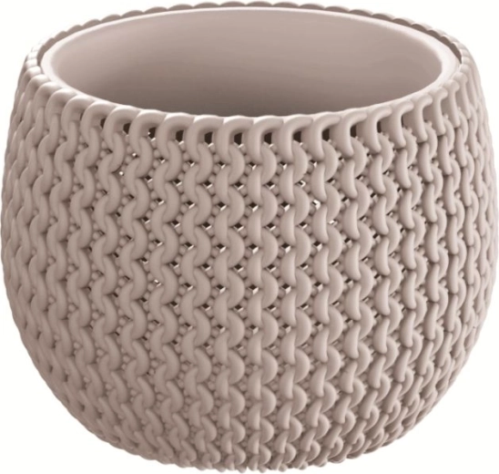 Splofy Bowl virágtál betéttel, 18 cm – mokka