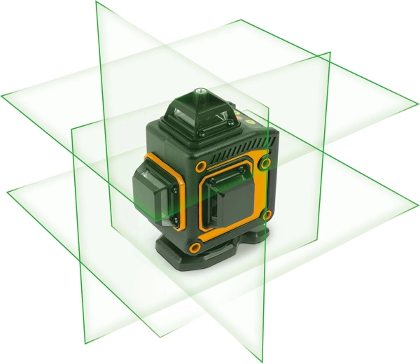 Zöld 3D/360°-os lézervonalak