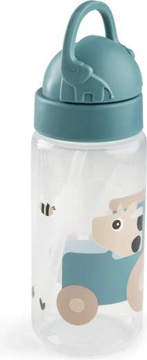 Done by Deer Tiny farm kék szívószálas kulacs 350 ml